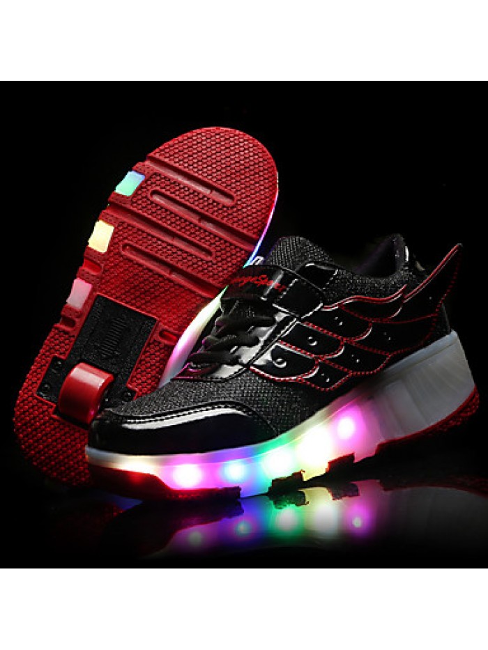 LED Shoes Girls' Shoes / Casual Roller Skate Shoes / Fashion Sneakers Pink / Black and Red / Black and White
