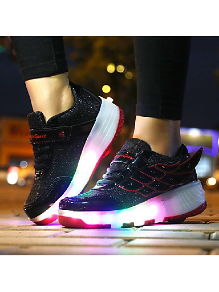LED Shoes Girls' Shoes / Casual Roller Skate Shoes / Fashion Sneakers Pink / Black and Red / Black and White